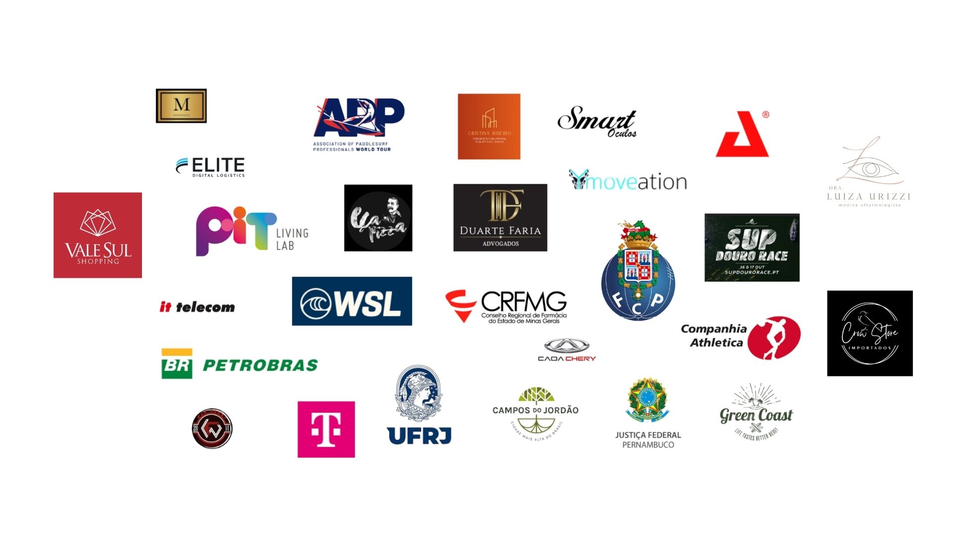 Logos de clientes corporativos da Veiga Studios